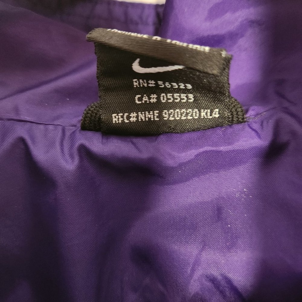 Nike LSU Tigers Football Recruiting Windbreaker Jacket Men’s L Purple Full Zip - Picture 7 of 10